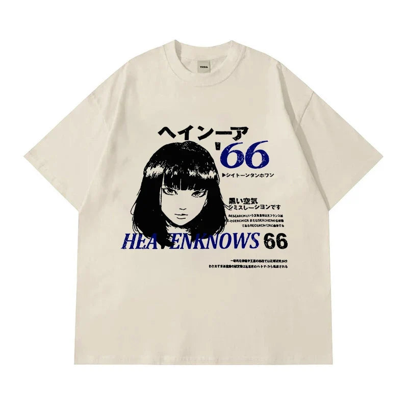 Anime Y2K "They Know" Vintage Graphic T Shirt