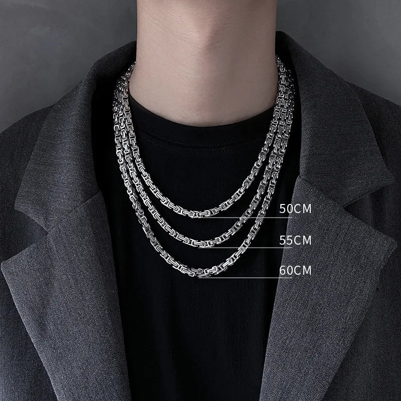 Chain Link Silver Necklace