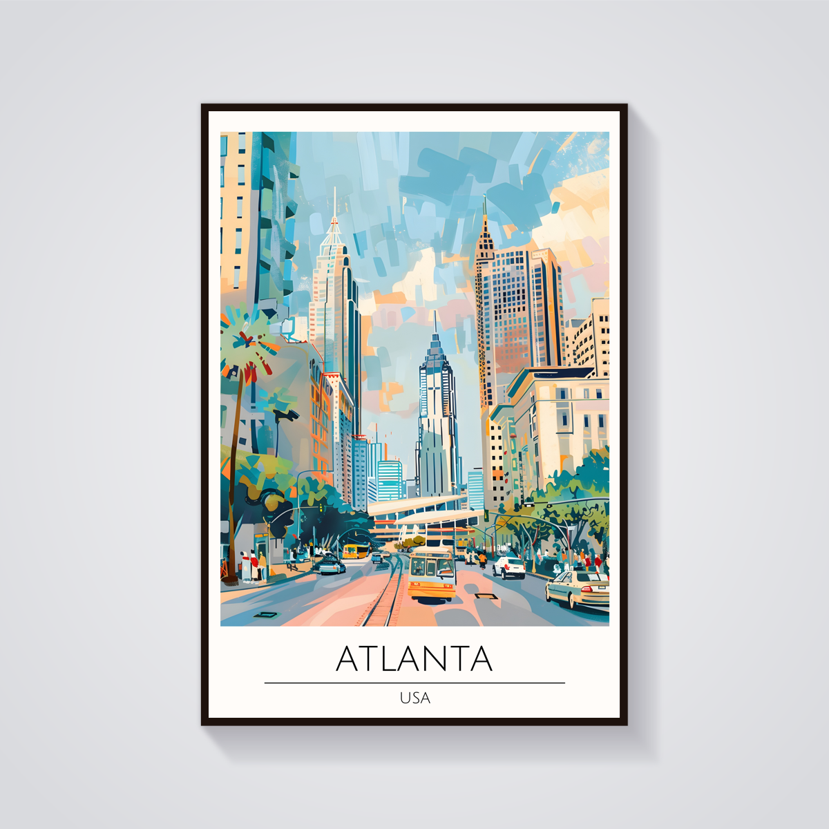 Downtown Atlanta Trolley Poster