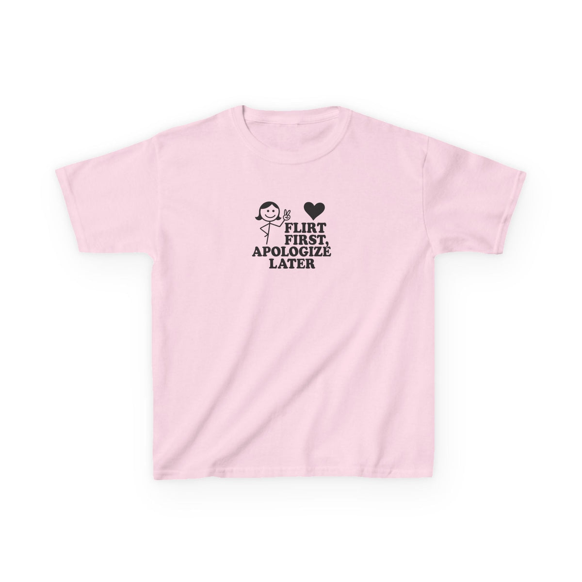 Flirt First, Apologise Later Graphic Baby Tee