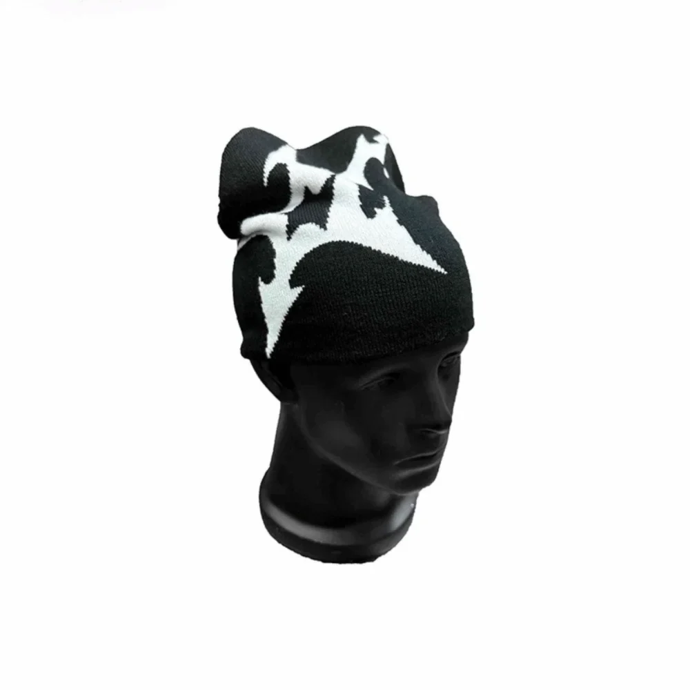 Gothic Y2K Shuriken Graphic Beanie