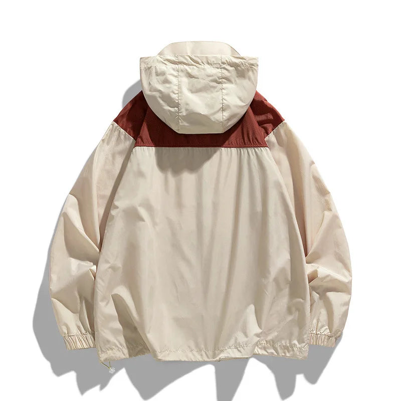 Mens Y2K Lightweight Windbreaker Jacket