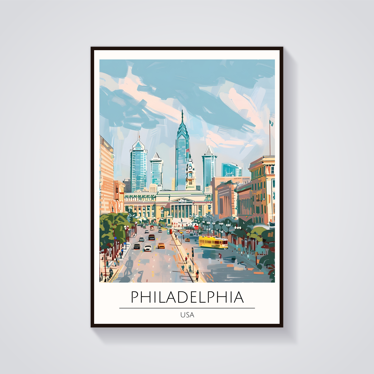Philadelphia Cityscape Poster