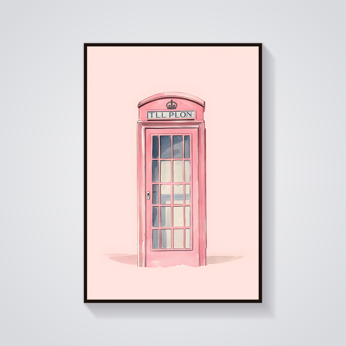 Pink Phone Booth Poster