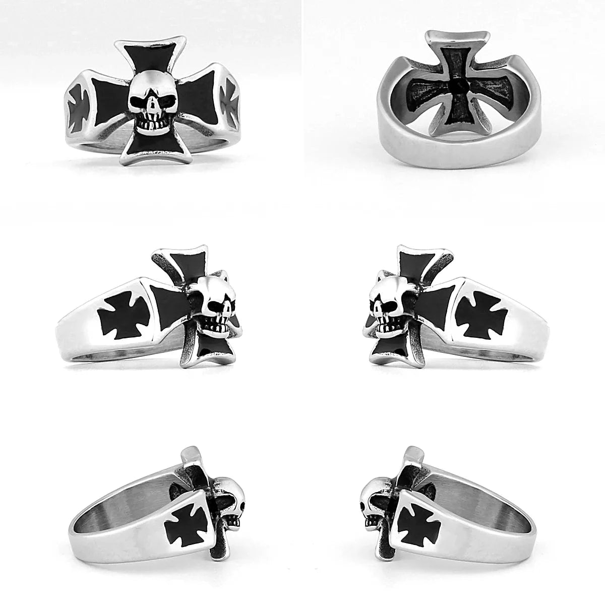 Steel Soldier Cross Ring