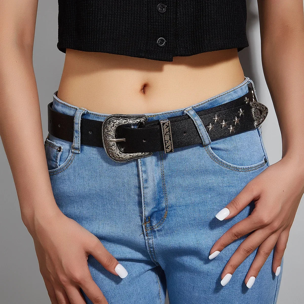 Western Y2K Cowboy Buckle Belt