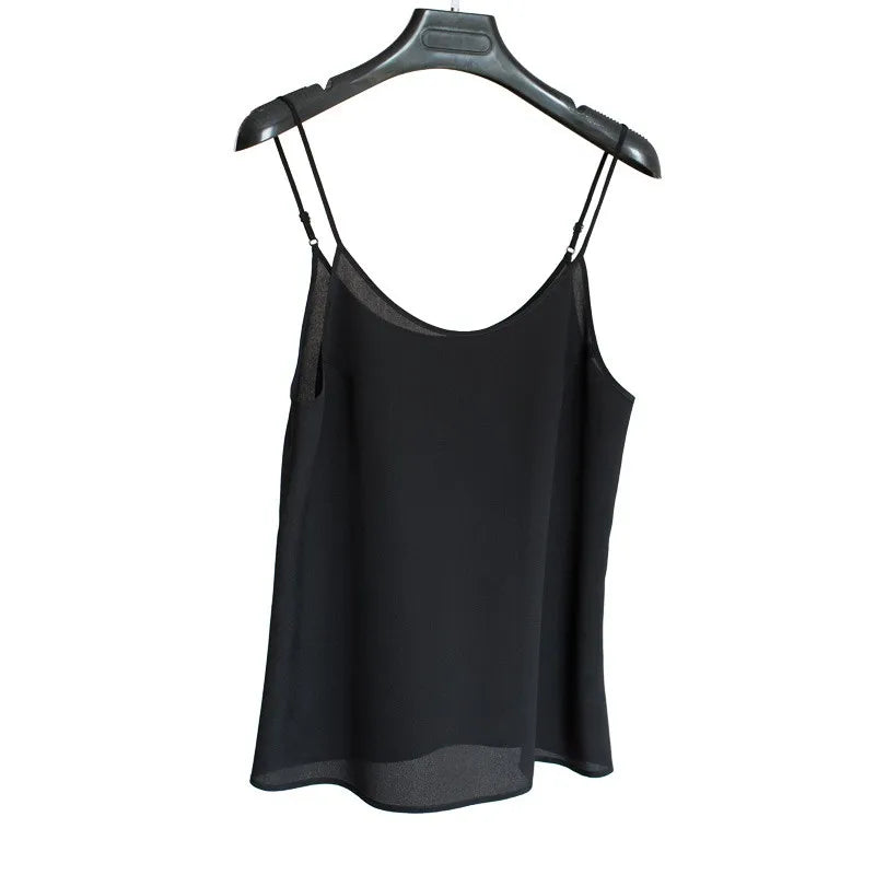 Y2K 100% Mulberry Silk Camisole Top