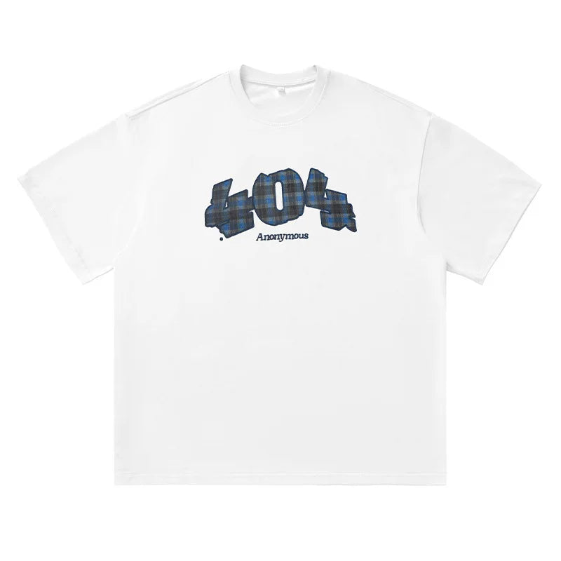 Y2K Baggy "404" Graphic T Shirt