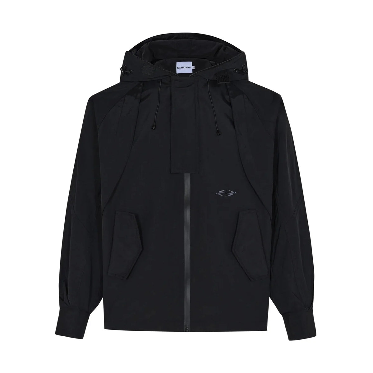Y2K Black Mountaineering Camping Windbreaker Jacket