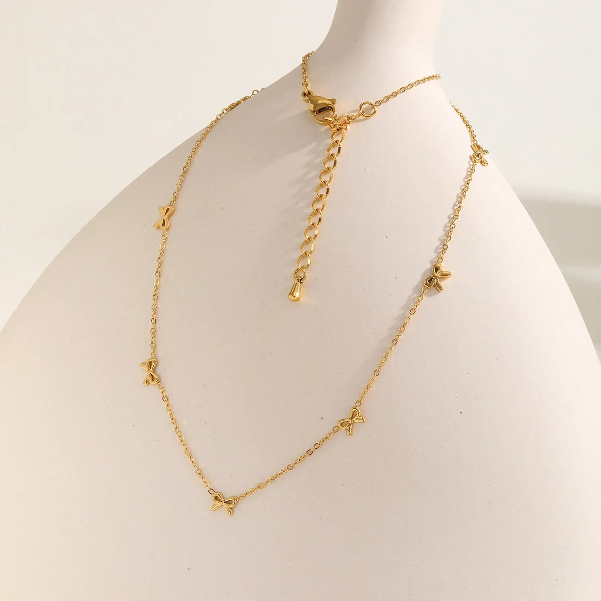 Y2K Bow Charms Necklace