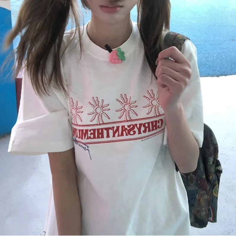 Y2K "CHRYSANTHEMUM" Graphic T Shirt