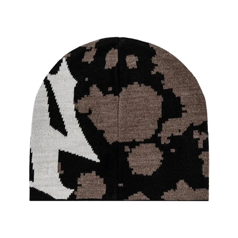 Y2K Camo 40 Graphic Beanie