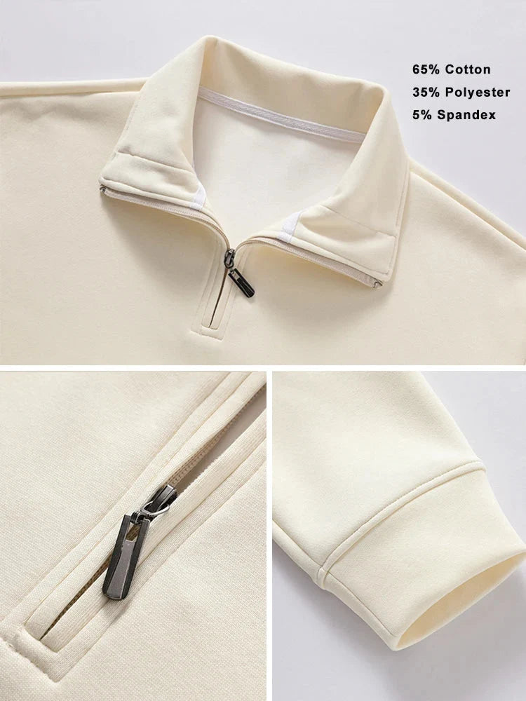 Y2K Essentials Quarter Zip Jumper