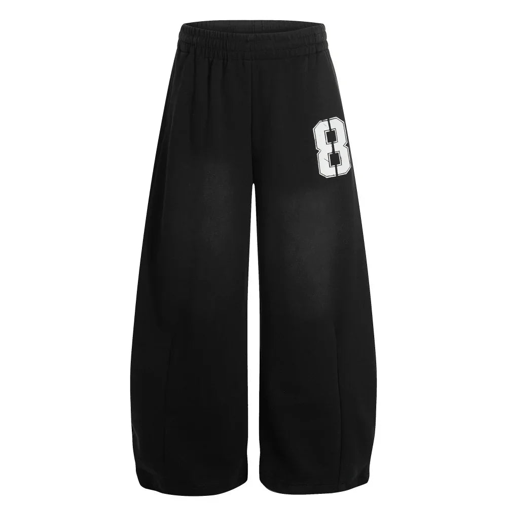 Y2K Essentials Varsity Blue Baggy Sweatpants Joggers Trousers