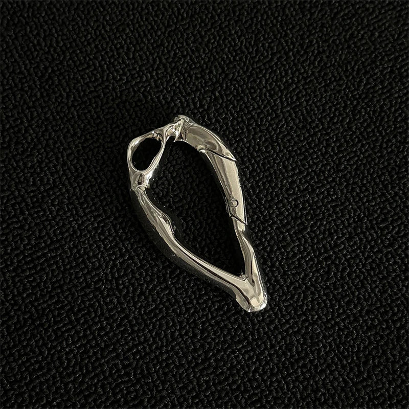 Y2K Half Heart Carabiner Belt Loop Keychain