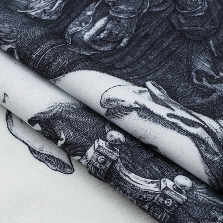 Y2K "Knights Realm" Short Sleeve Button Down Shirt