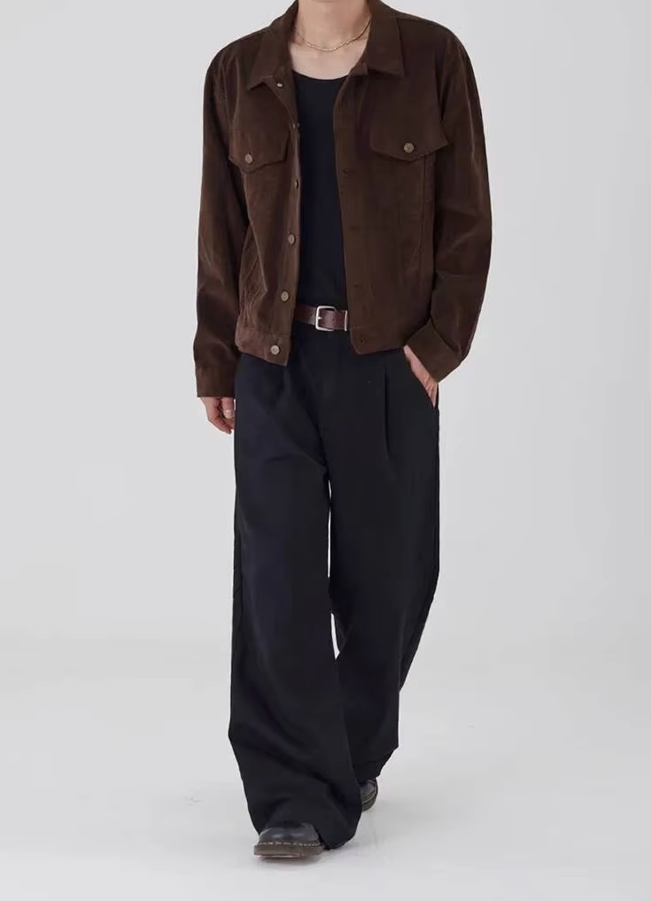 Y2K Lapel Corduroy Jacket