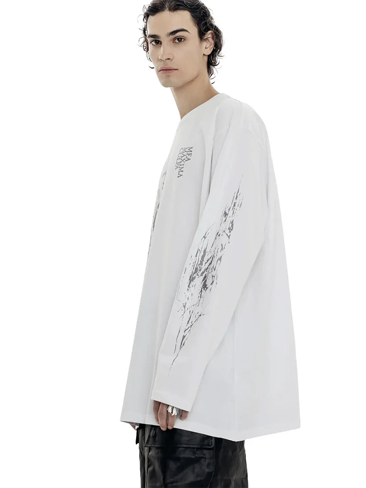 Y2K Memento Balance Graphic Long Sleeve Top