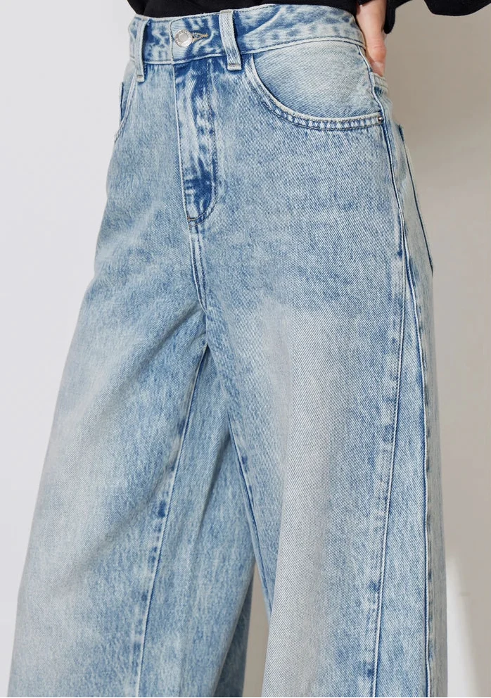 Y2K Mid Waist Straight Boyfriend Fit Denim Jeans