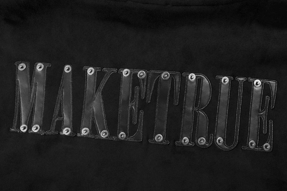 Y2K Patch Letter Embroidered Hoodie