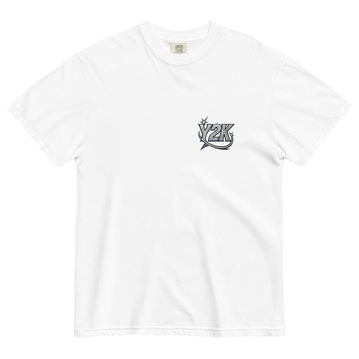 Y2K Silver Star Graphic Heavyweight T-Shirt