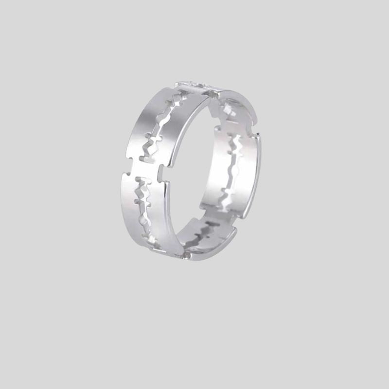 Y2K Stainless Steel Blade Ring
