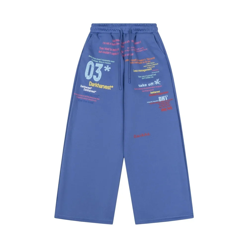 Y2K Statements Graphic Sweatpants Joggers Trousers