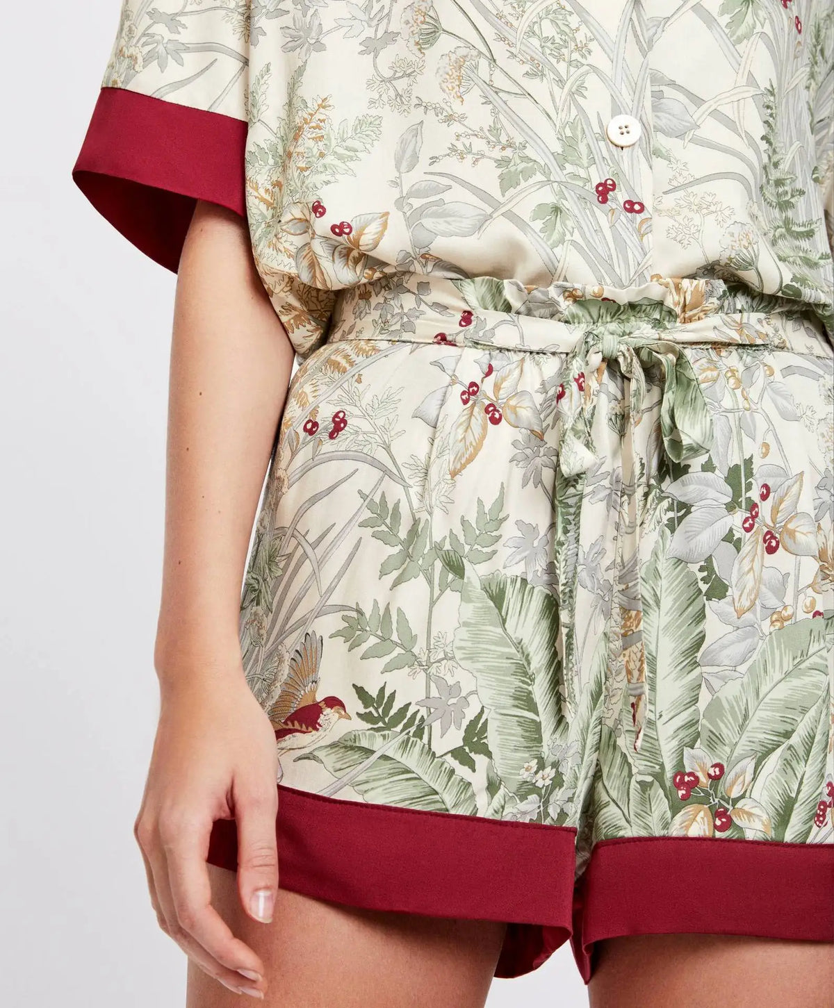 Y2K Summer Collared Two Piece Pyjamas