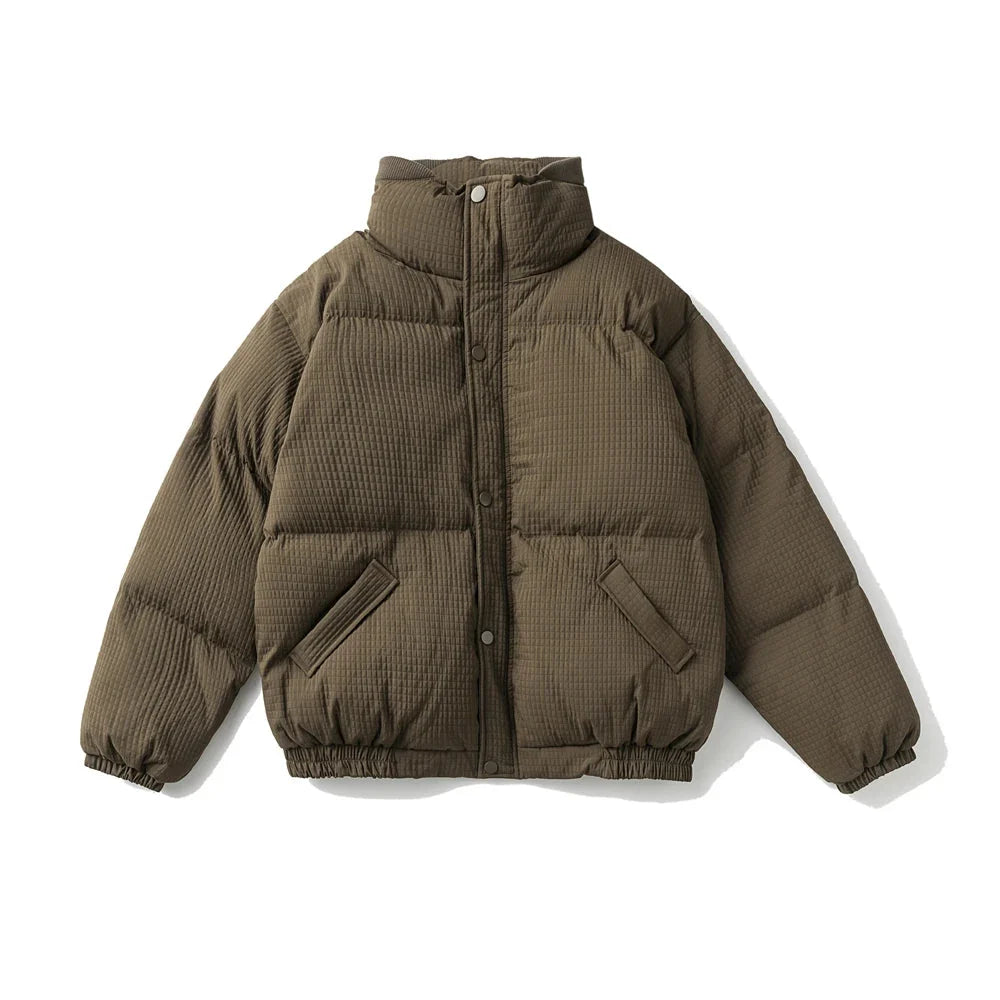 Y2K Waffle Shell Padded Puffer Jacket Coat