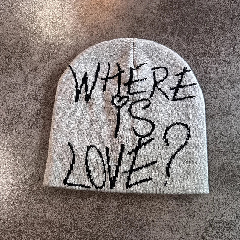 Y2K "Where Is Love?" Graphic Beanie