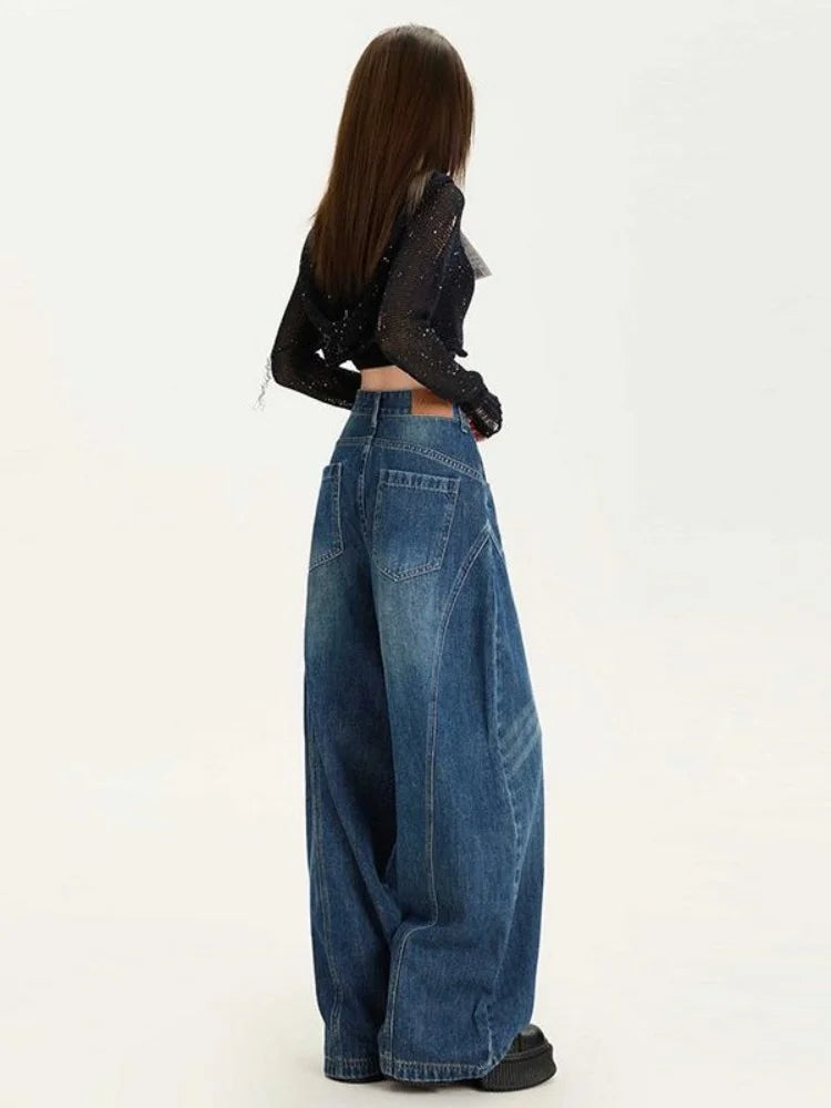Y2K Wide Leg Baggy Barrel Jeans