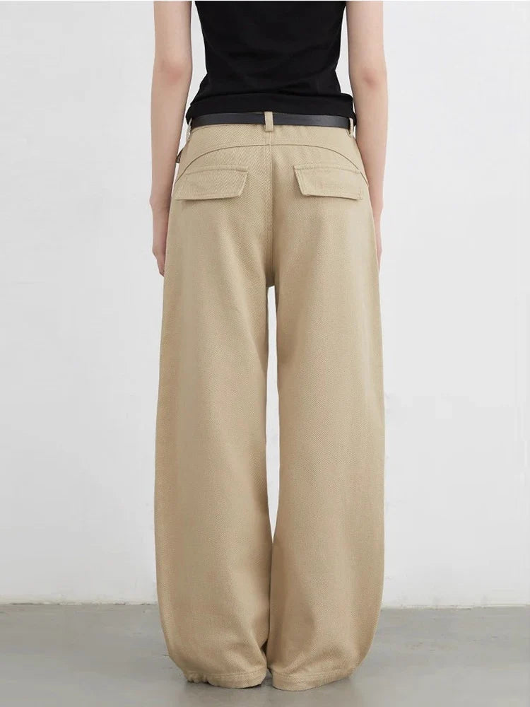 Y2K Wide Leg Workwear Boyfriend Fit Jeans