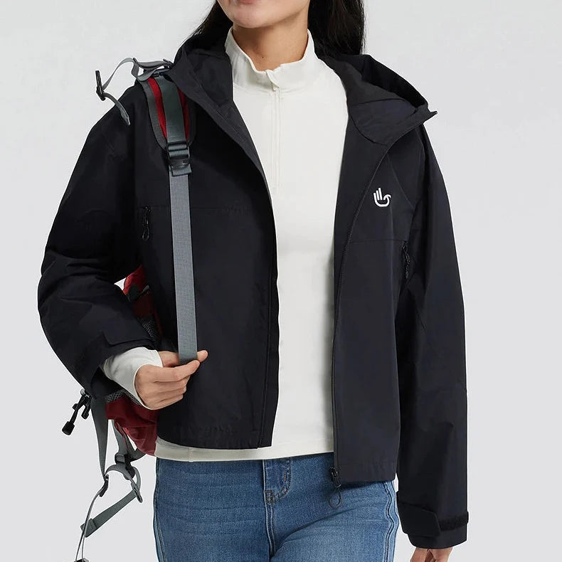 Y2K Womens Short Waterproof Windbreaker Jacket