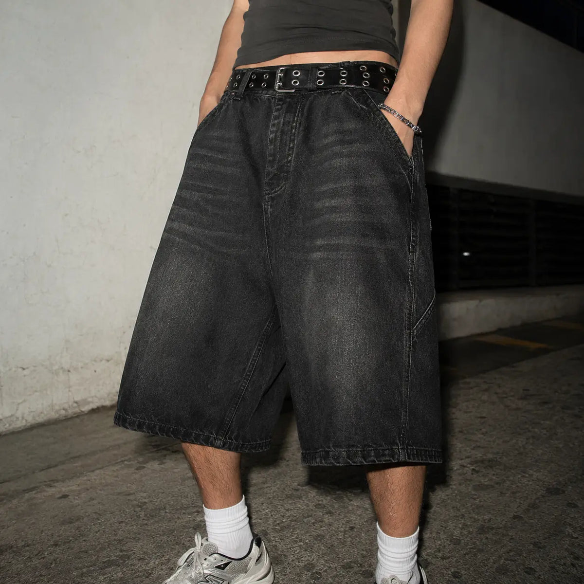 Y2K Black Jorts