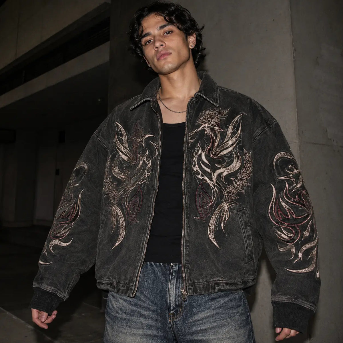 Y2K Embroidered Jacket