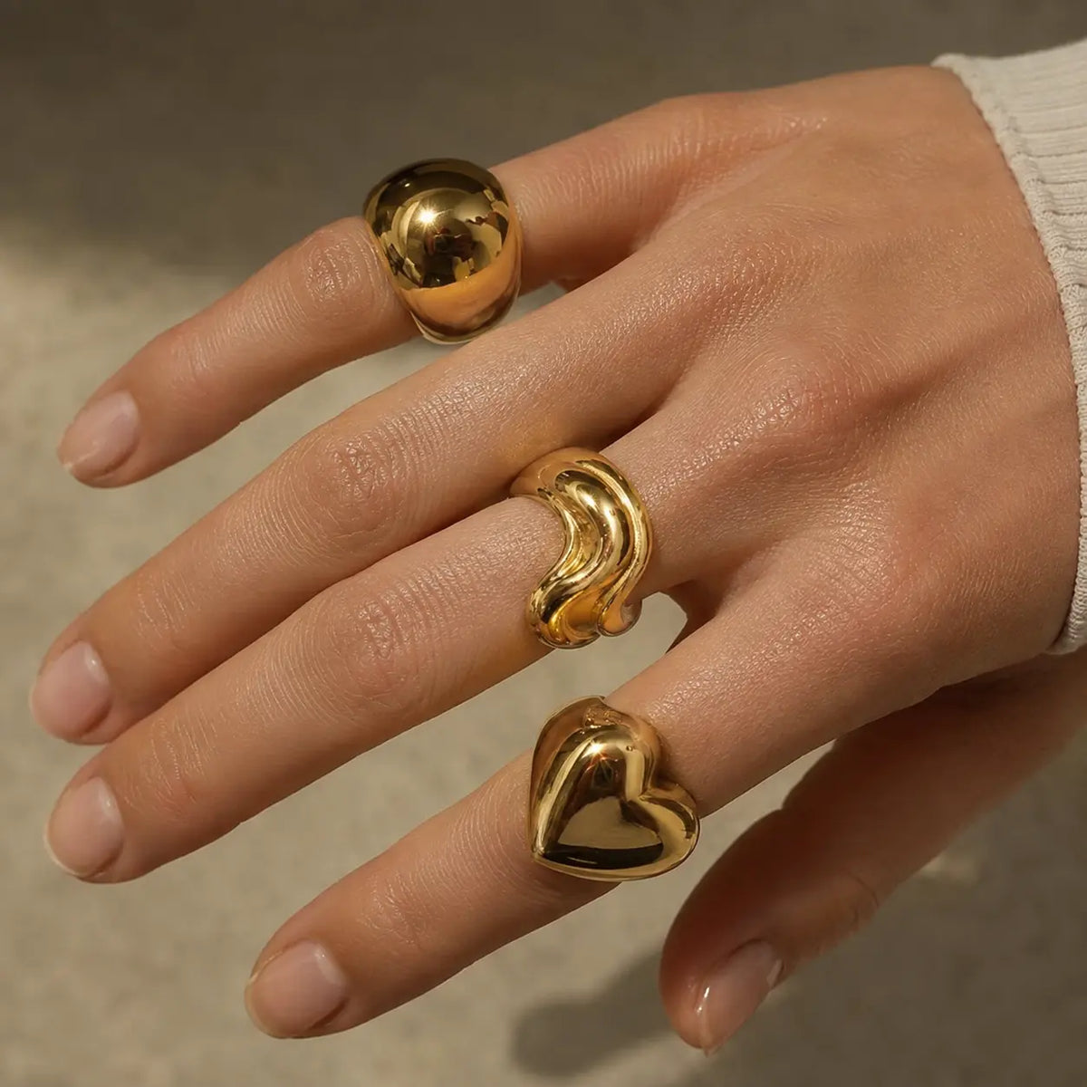 Y2K Gold Rings