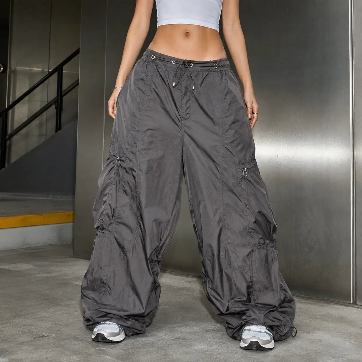 Y2K Parachute Pants