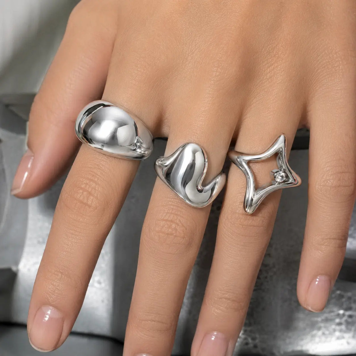 Y2K Silver Rings