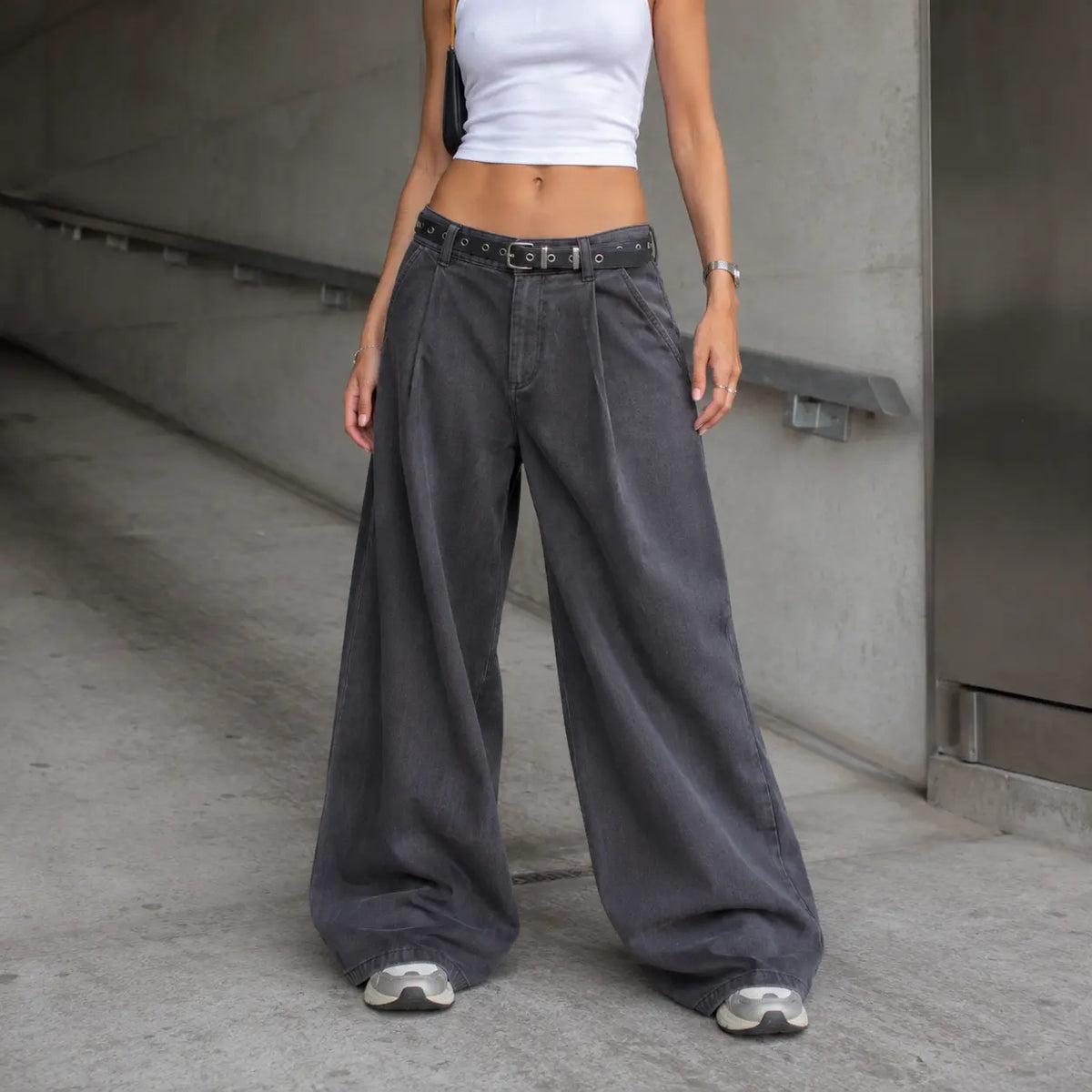 Y2K Wide Leg Trousers