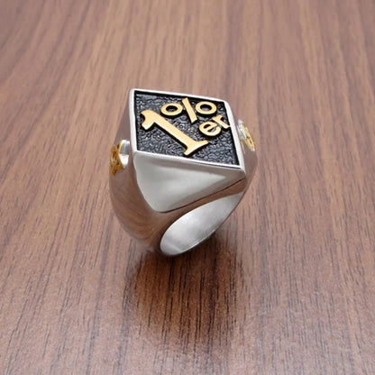 1% er Signet Ring