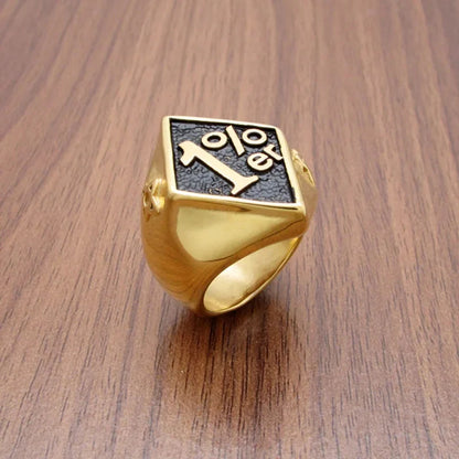 1% er Signet Ring