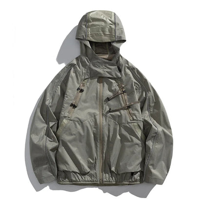 2 Piece Y2K Reflective Waterproof Techwear Jacket Coat