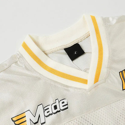 "69 Flame" Graphic Y2K Classic Football Jersey