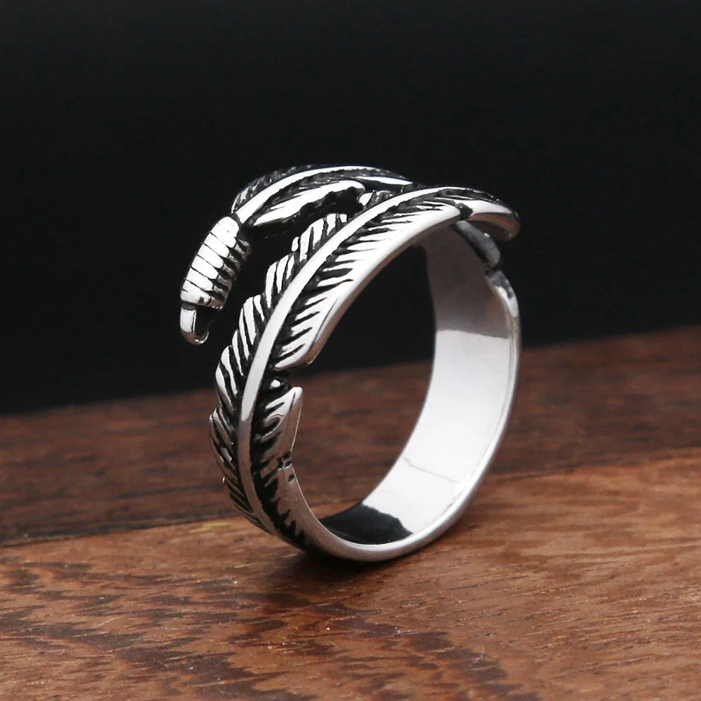 Aesthetic Feather Ring