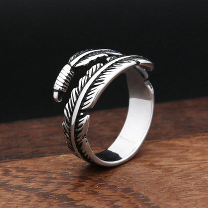 Aesthetic Feather Ring