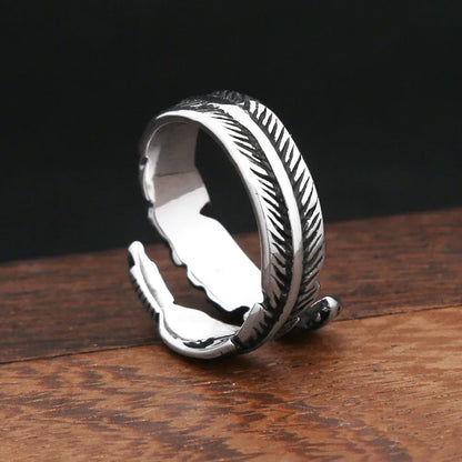 Aesthetic Feather Ring