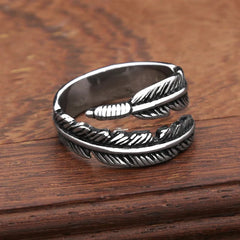 Aesthetic Feather Ring