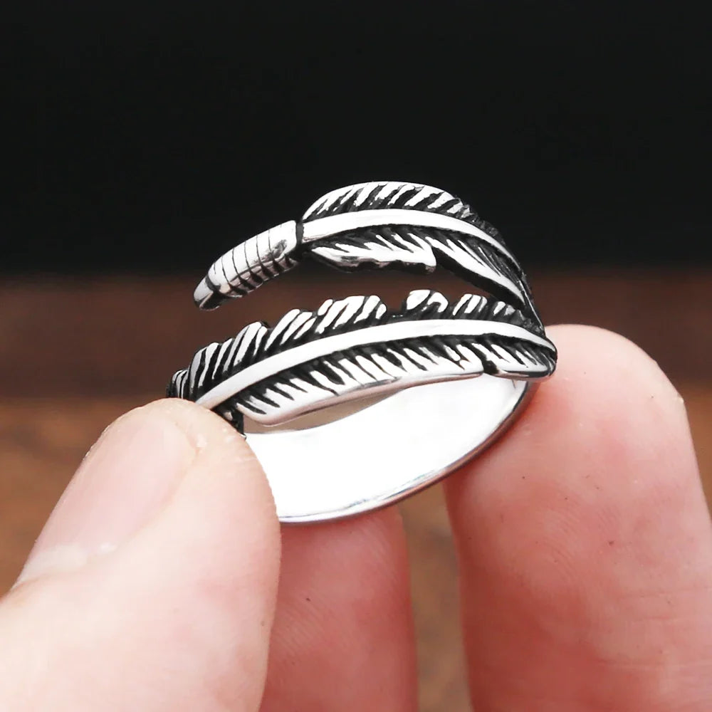 Aesthetic Feather Ring