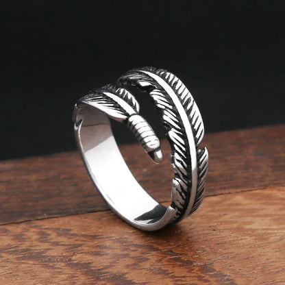Aesthetic Feather Ring