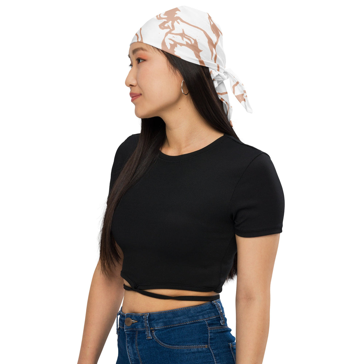 Arctic Pinky Brown Camo Bandana